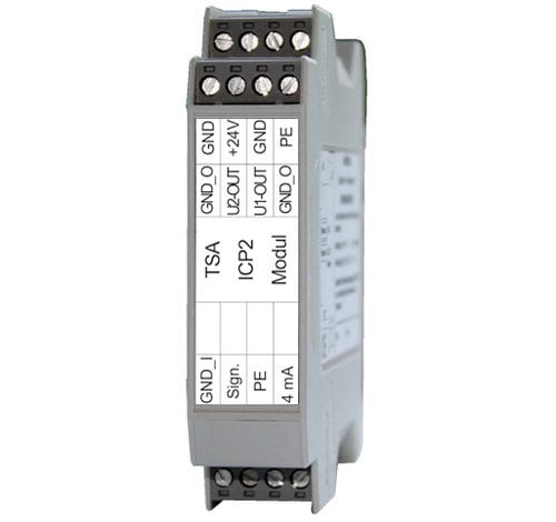 Разделитель сигнала на DIN-рейку TSA-ICPдля датчиковдля пьезоэлектрических преобразователей