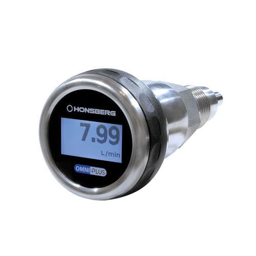 Thermal mass flow transmitter OMNIPLUS-F-0 seriesfor waterprogrammablewith LCD screen