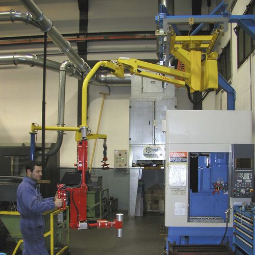 Пневматический манипулятор MIS типа Micropartnerс захватным инструментом для перемещения механических компонентов