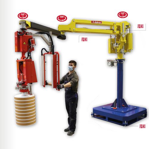 Пневматический манипулятор Equo Partner с захватным инструментом для перемещения строительных материалов