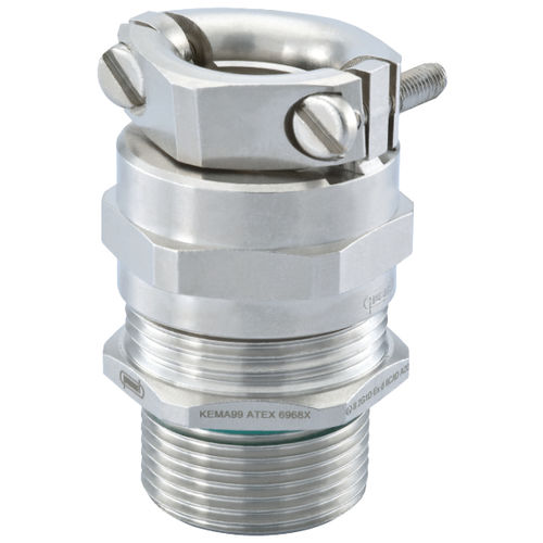 Латунный кабельный ввод HSK-MZ-Ex, никелированная латуньIP68IP69K