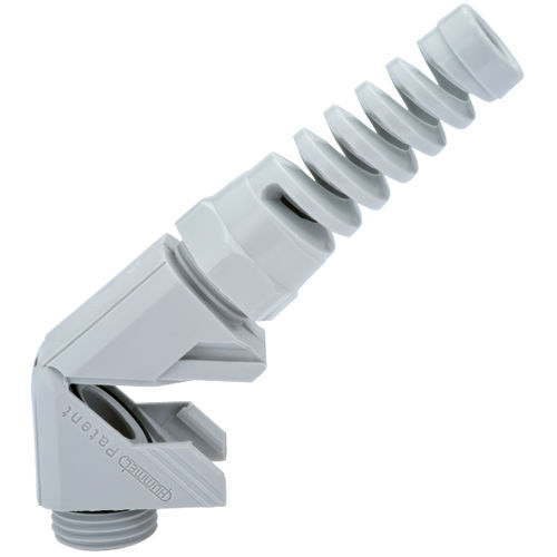 Пластиковый кабельный ввод HSK-W-FlexIP68 с резьбой и гибкой спиральной защитой