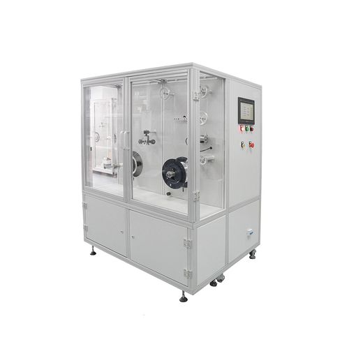 Автоматическая размоточно-перемоточная машина. Машина для перемотки волокна. Тиснение.