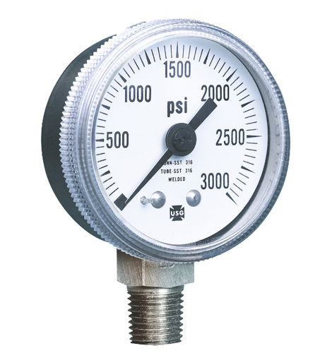 Манометр абсолютного давления 1535аналог с резьбой, нержавеющая сталь