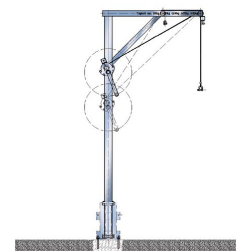 Алюминиевый стреловой кран для подъема колонн