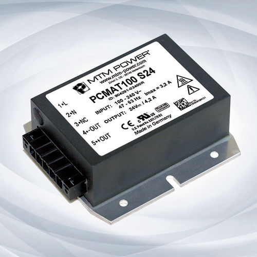 AC/DC power supply PCMAT100 S24single-outputcurrent outputwith overload protection