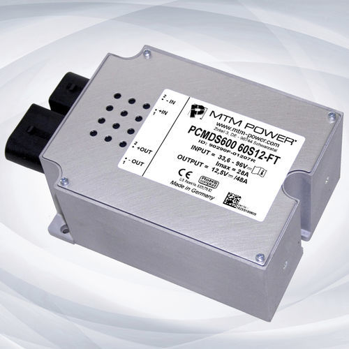 Преобразователь постоянного тока в постоянный ток с широким входным диапазоном, серия PCMDS600, монтируемый на шасси, с одним выходом CE