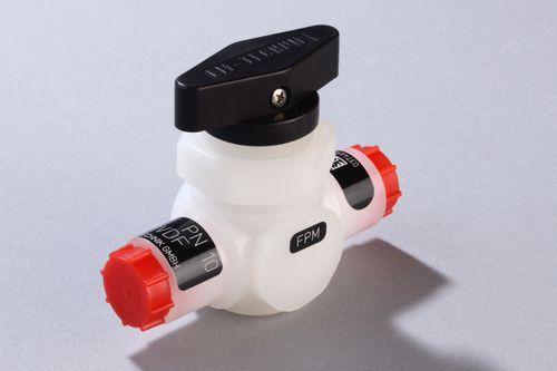 Кран шаровой 2Л/ПВ-1ручнойдля газаПВДФ