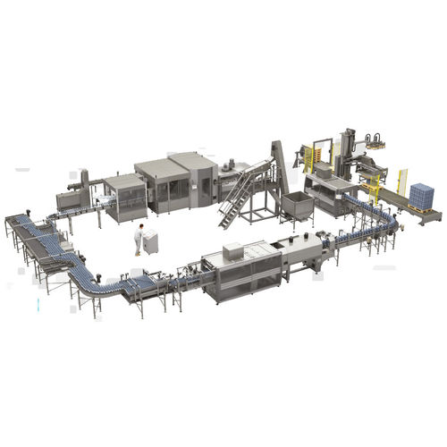 Packaging line for the beverage industry beveragefor liquid productsfor carbonated drinks