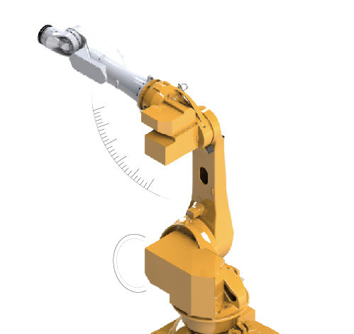 Шарнирно-сочлененный робот ER50B-2100-F6-осевой манипулятор и удаление заусенцев