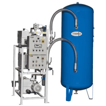 Lubricated vacuum unit MEDEVICE 3×101 for medical applicationsvertical