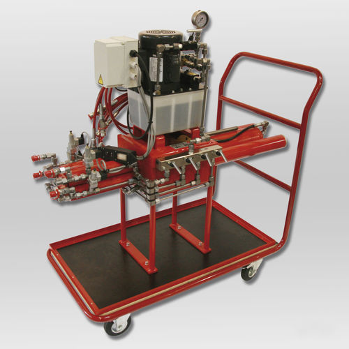 Гидравлический силовой агрегат с электродвигателем JD 40 E+ VS на подъемном колесе