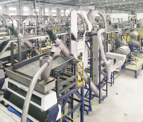 Установка по переработке ПЭТ TL1500-05для пищевой промышленностидля бутылокс гранулированием