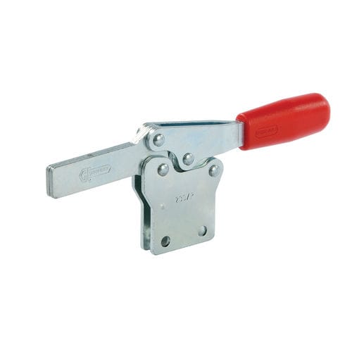 Горизонтальный коленно-рычажный зажим Pс прямым основанием из стали