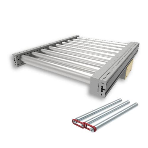 Конвейер роликовый горизонтальный с электроприводомдля пищевой промышленности