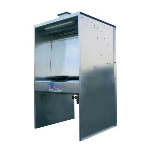 Открытая покрасочная камера MINIVELOна запчастисухой фильтрдля воды