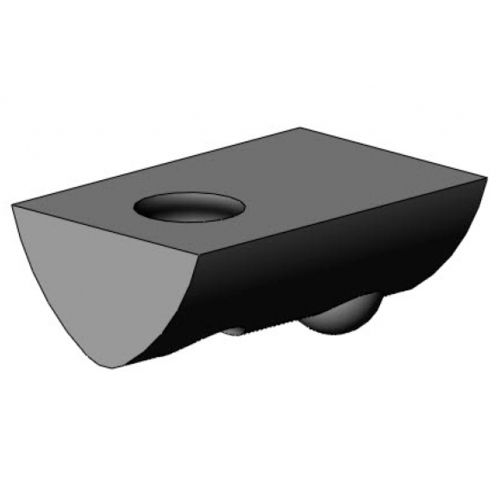 Т-образная гайка 3005 S 0x серии VZ 01 сталь оцинкованная поворотная без шлица