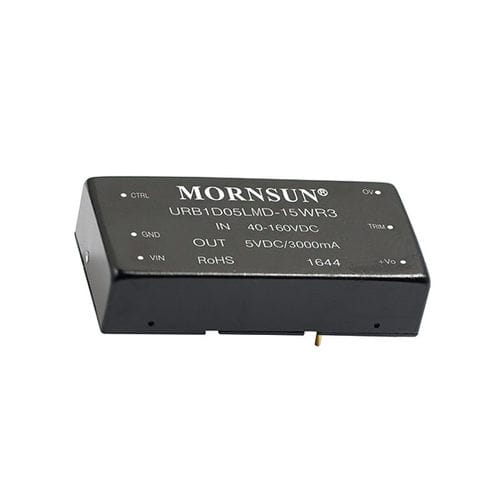 Chassis-mounted DC/DC converter URB1D_LMD-15WR3DIPDIN railregulated