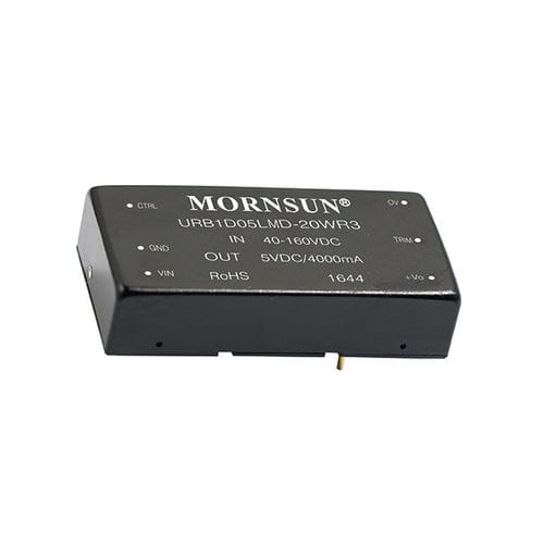 Chassis-mounted DC/DC converter URB1D_LMD-20WR3DIPDIN railregulated