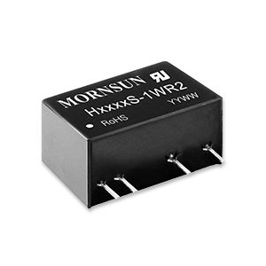 Закрытый модуль преобразователя постоянного тока в постоянный H_S-1WR2 серии SIPс низкой пульсацией, нерегулируемый