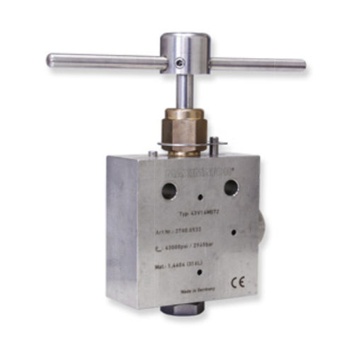 Клапан пробковый серии 43В ручной регулирующий для газа