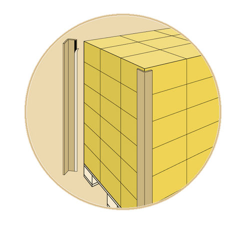 Угловой картон с защитой от клея