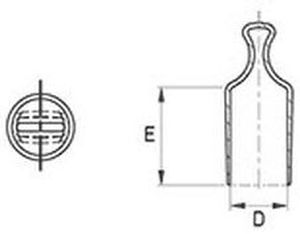 Колпачок с резьбой серии 205круглыйПВХзащитный