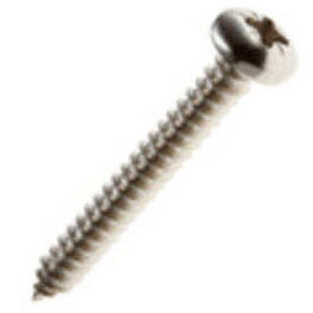 Шуруп по металлу серии 343 с цилиндрической головкой Phillips, нержавеющая сталь