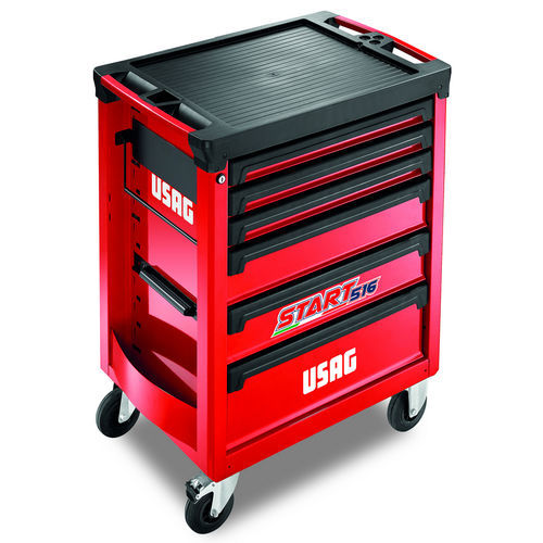 Шкаф для мастерской 516 AC1 на роликах, 6 ящиков, листовая сталь