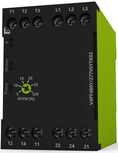 Реле контроля напряжения V4PF480Y/277VSYTK02последовательность фаз потеря фаз дисбаланс фаз