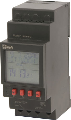 Цифровой таймер TSCDIN на рейкесо встроенными астрономическими часами