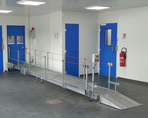 Приводной роликовый конвейер серии CRM Mгоризонтальныйдля пищевой промышленностидля фармацевтической промышленности