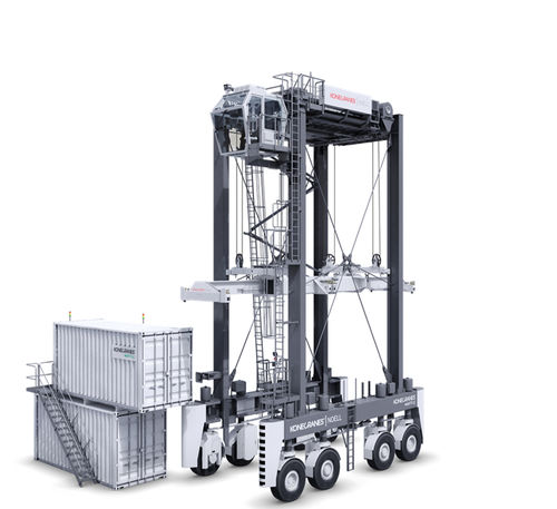 Портальный транспортер на резиновых колесах Noelдля обработки контейнеровдизельный двигатель