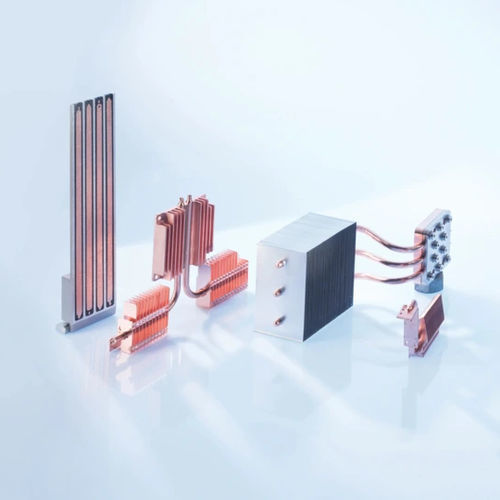 Copper heat sink extrudedwith heat pipecustom