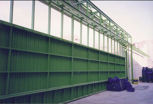 Раздвижная дверь большаямеханизированнаяпромышленная