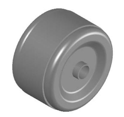 Безподшипниковый ролик