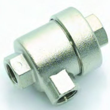 Пневматический клапан VSR для регулирования давлениядля сжатого воздуха, никелированная латунь