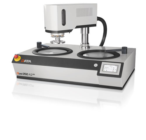 Металлографическая лабораторная полировальная машина QPOL 250 A2-ECOнастольная пневматическая с регулируемой скоростью