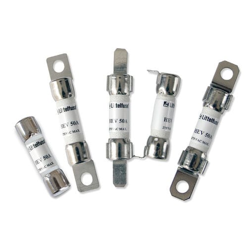 Плавкий предохранитель серии LC HEV 50А патронный осевой токоограничивающий