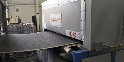 Радиочастотная сушилка горячим воздухом, линейное осушение