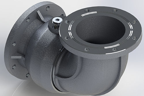 Химический фитинг SJ500 фланец алюминиевый