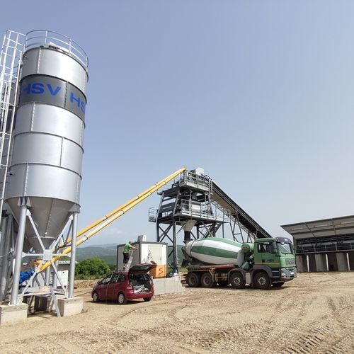 Стационарный бетонный завод компактныйавтоматический