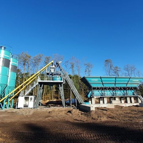 Стационарный бетонный завод компактныйавтоматическийгоризонтальный