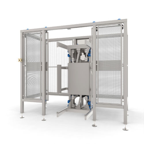 Mechanical tipping station for the food industry