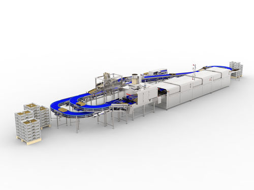 Cheese coating line automaticsurfacefor the food industry