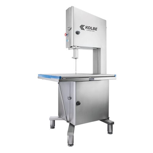 Промышленная ленточная пила для костей K430RTмясникиз нержавеющей сталис фиксированным столом