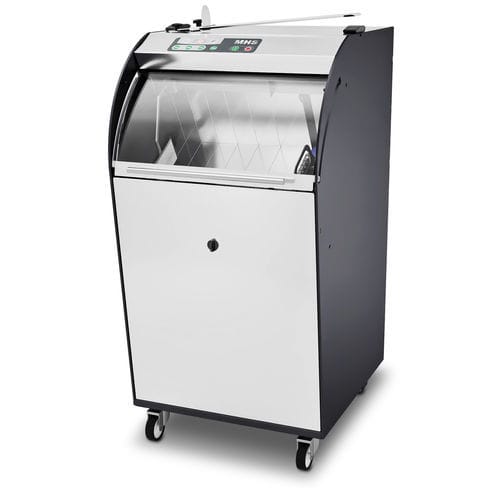 Компактная промышленная хлеборезка автоматическая.