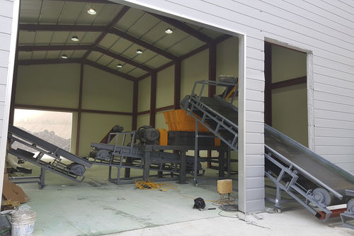 Автоматизированная установка по переработке резиновых отходовс сепараторамис измельчителем