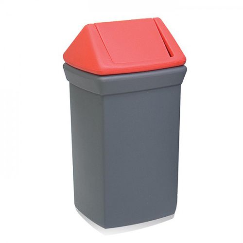Plastic waste bin R50Afor recyclingwith lid