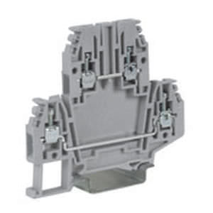 Двухступенчатый проходной клеммный блок для монтажа на DIN-рейку серии D